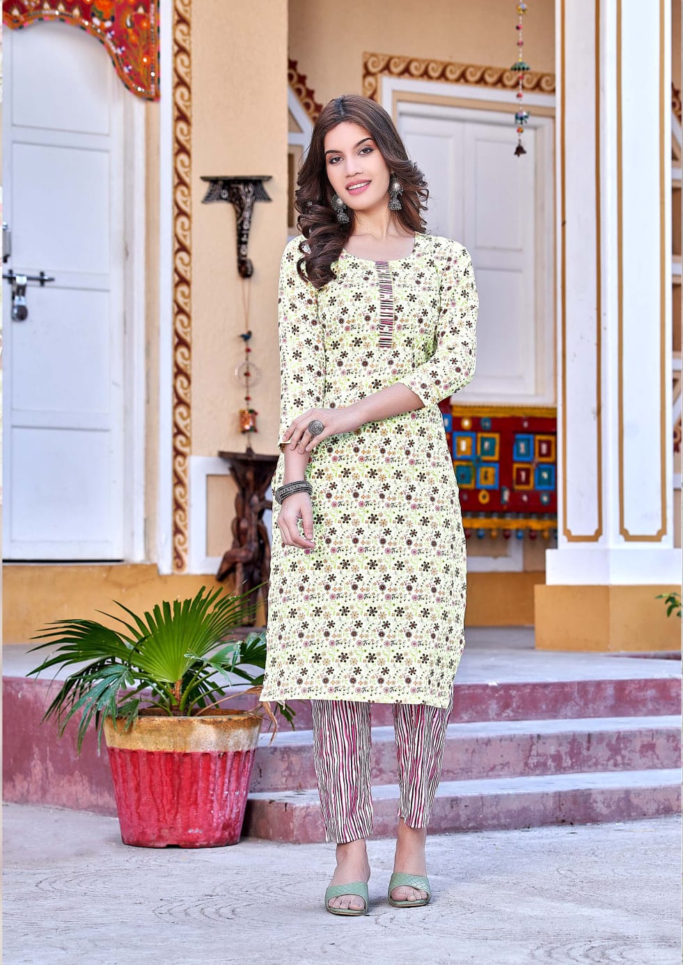 Tips And Tops Cotton Candy Vol 4 Wholesale Printed Kurtis With Bottom